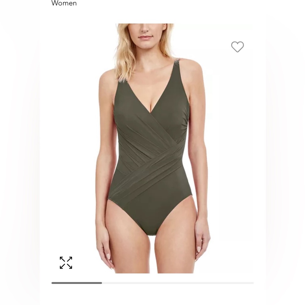 Gottex
Draped Surplice One Piece Swimsuit NWT size 18